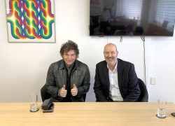 Javier Milei junto a Federico Sturzenegger