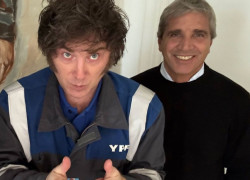 Javier Milei con Luis Toto Caputo